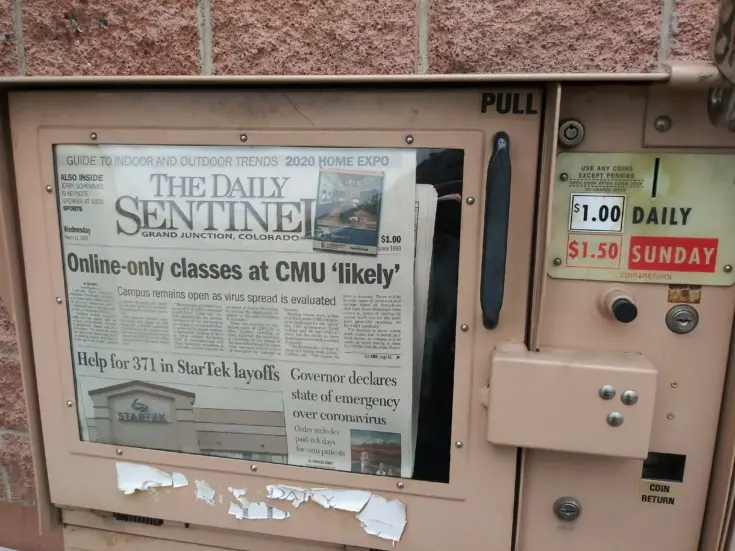 US interest in local news tumbles as 15% say they have paid for it in last year